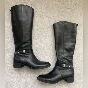 FRANCO SARTO LEATHER KNEE HIGH BOOTS